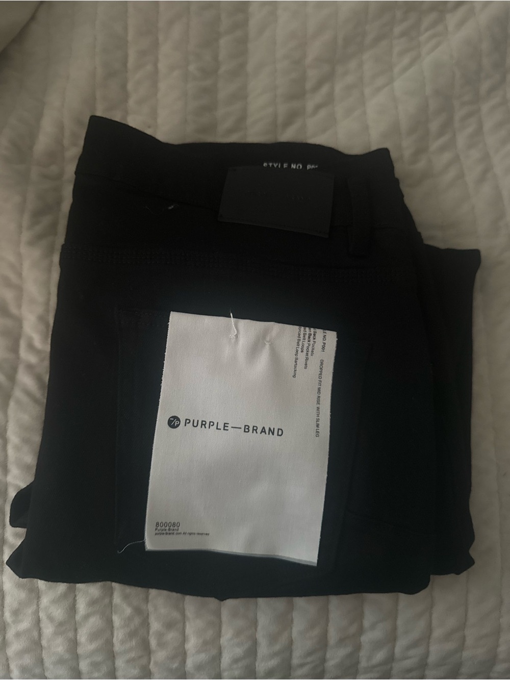 Purple Brand Men's Black Chinos - Slim Casual Fit